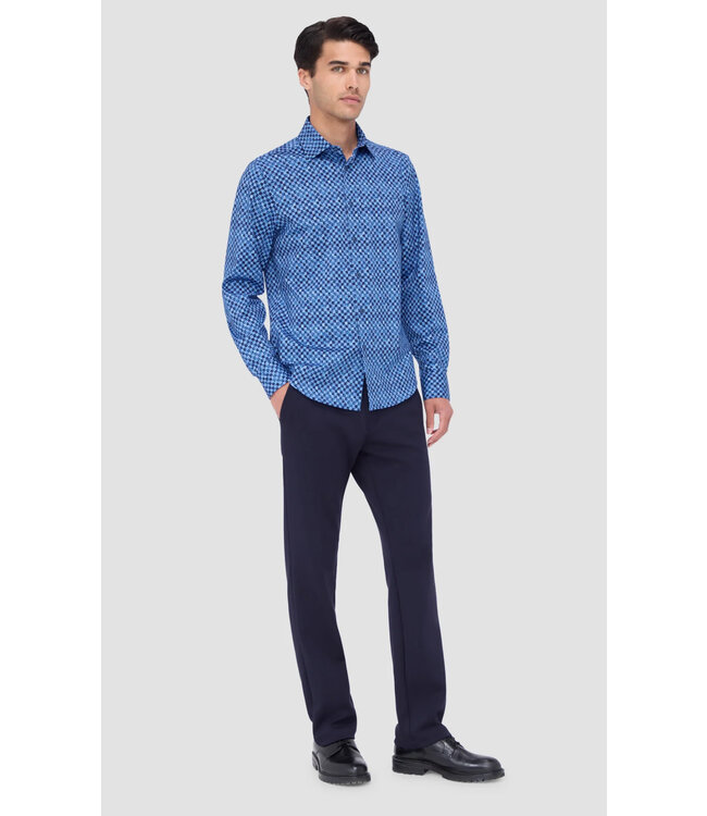 Modern Fit Classic Blue Check Shirt