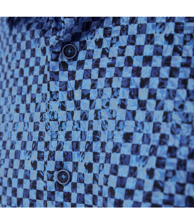 Modern Fit Classic Blue Check Shirt