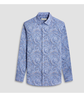 BUGATCHI Modern Fit Classic Blue Paisley Shirt