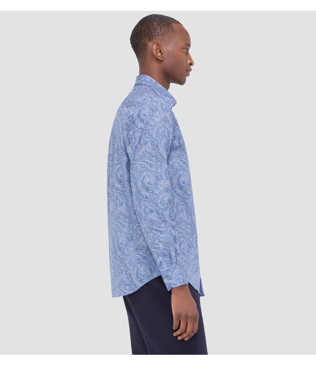 Modern Fit Classic Blue Paisley Shirt