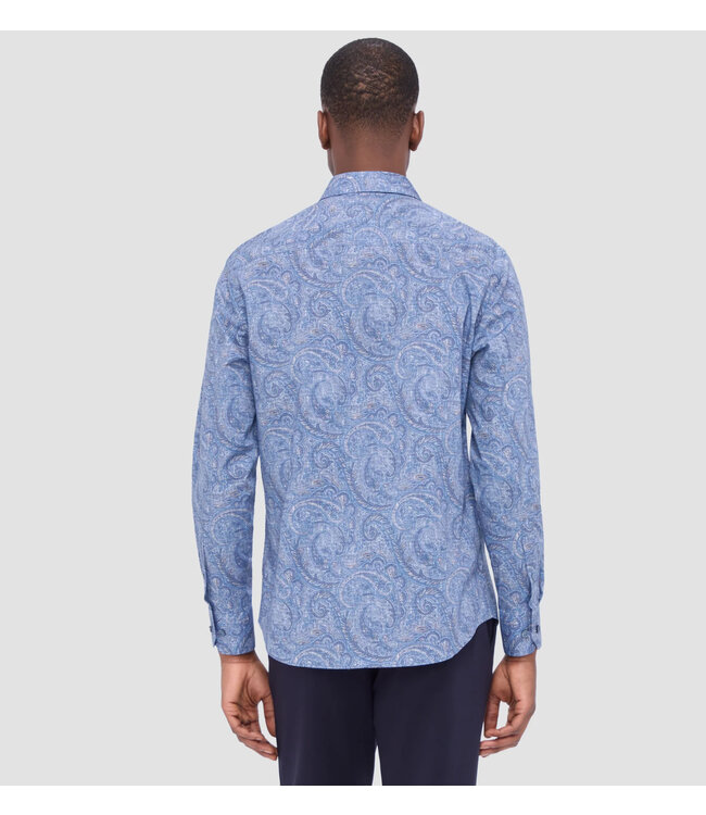 Modern Fit Classic Blue Paisley Shirt