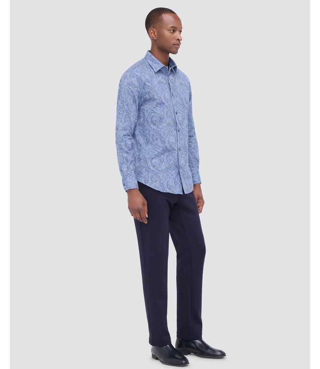 Modern Fit Classic Blue Paisley Shirt