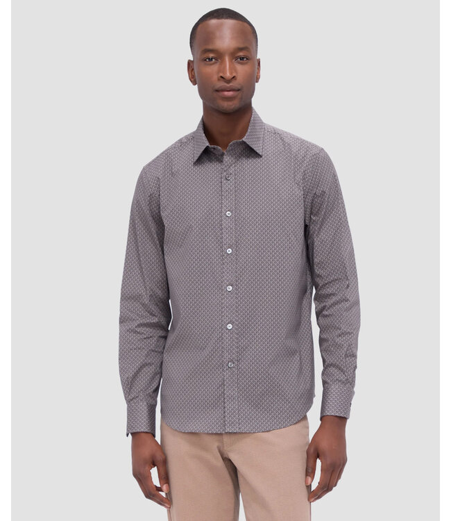 Modern Fit Graphite Printed Shirt