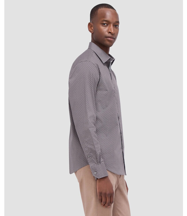 Modern Fit Graphite Printed Shirt