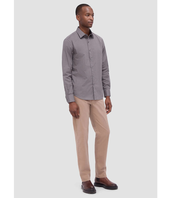 Modern Fit Graphite Printed Shirt