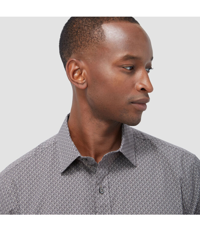 Modern Fit Graphite Printed Shirt
