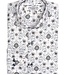 7 DOWNIE Modern Fit White Teal Paisley Shirt