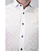 7 DOWNIE Modern Fit White Tonal Pattern Shirt