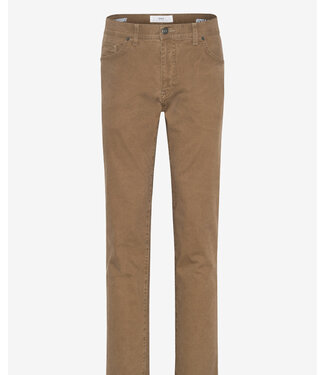 BRAX Modern Fit Tan Marathon Print Pants