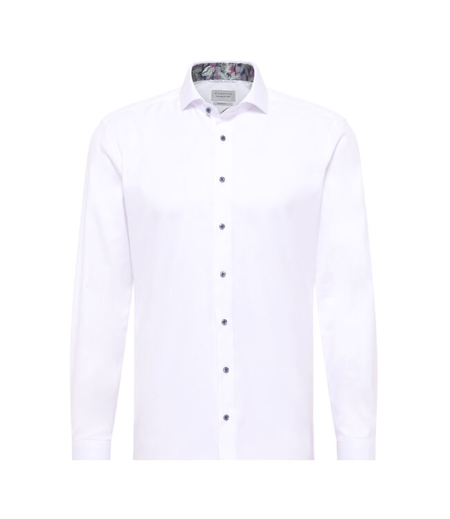 Slim Fit White W/Trim Dress Shirt