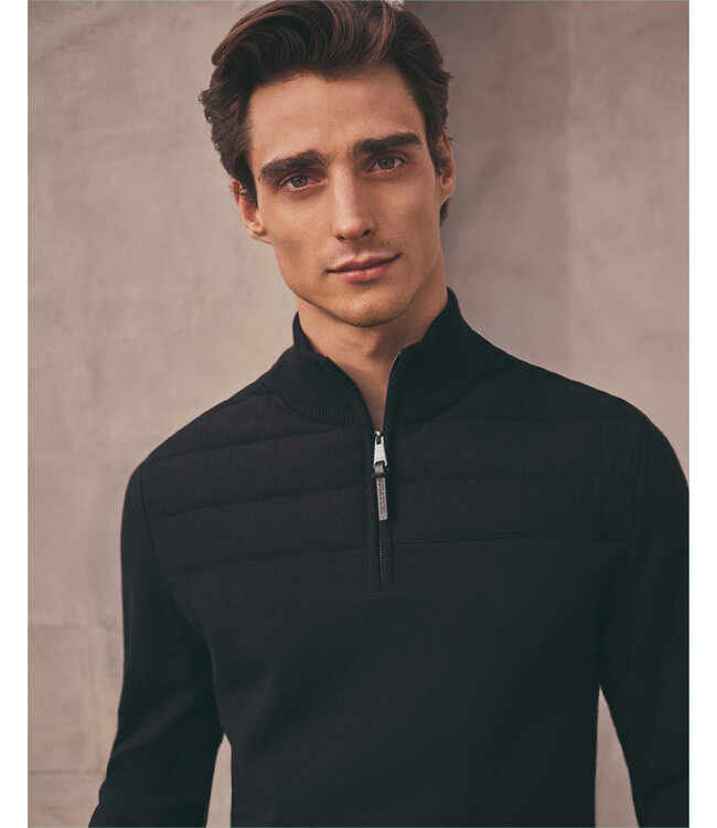 Black 1/4 Zip Sweater