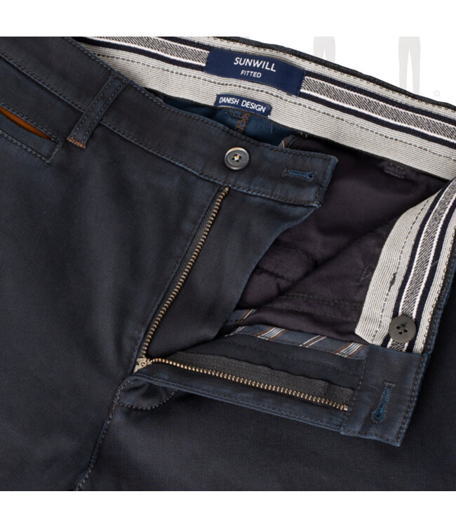 Modern Fit Navy Casual Pants