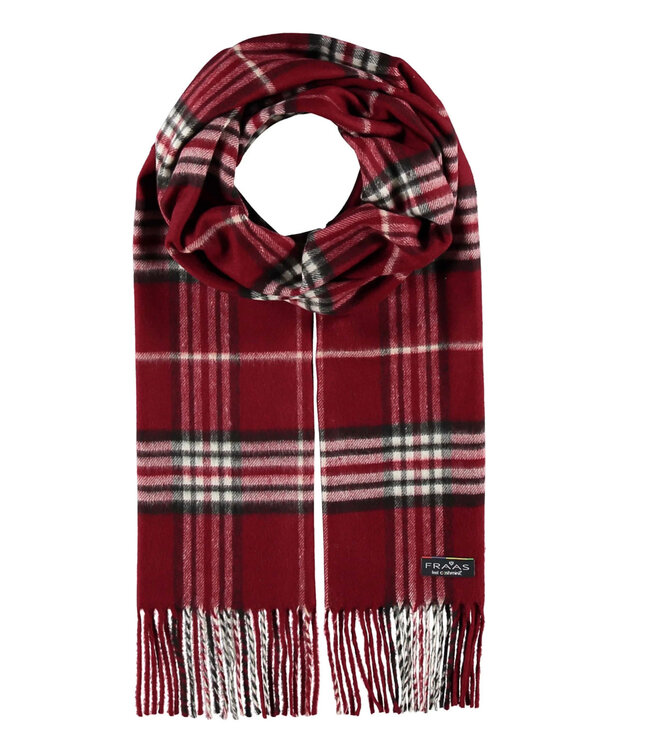 Burgundy Glen Check Scarf