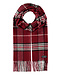 V FRAAS Burgundy Glen Check Scarf