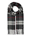 V FRAAS Charcoal Glen Check Scarf