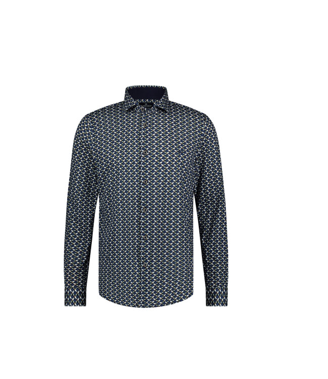 Modern Fit Circles and Squares Shirt