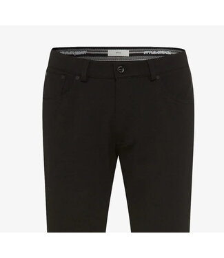 BRAX Slim Fit Black Hi-Flex Jersey Shorts