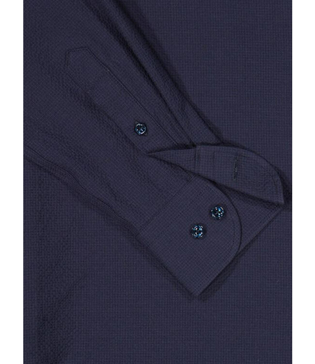 Modern Fit Navy Seersucker Shirt