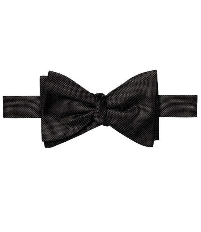 Black Micro Dot Bow Tie