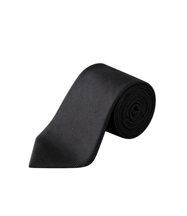 Black Micro Dot Silk Tie