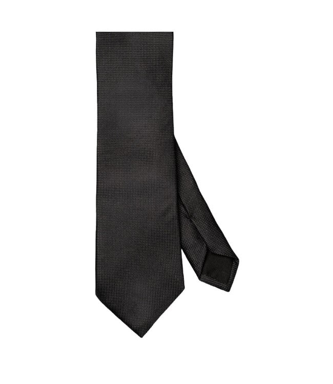 Black Micro Dot Silk Tie