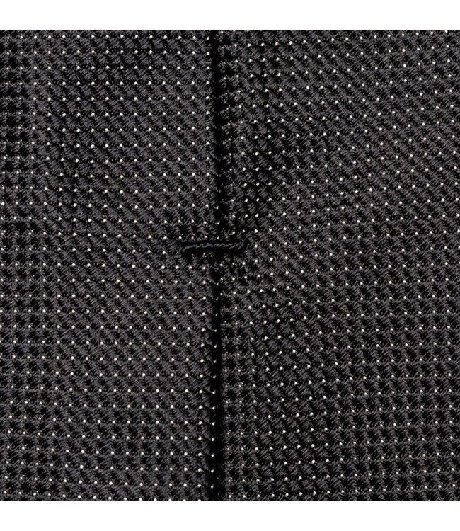 Black Micro Dot Silk Tie