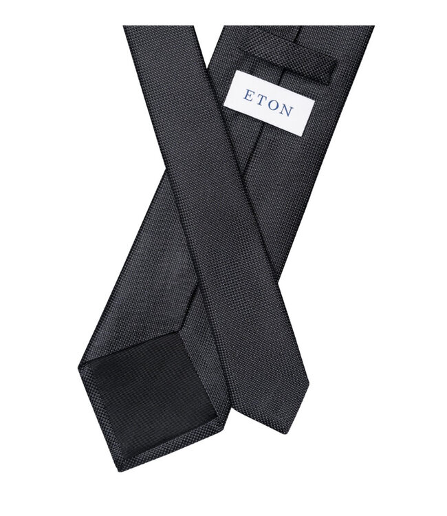 Black Micro Dot Silk Tie