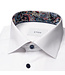 Slim Fit White Paisley Trim Shirt