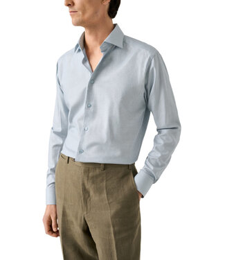 ETON Modern Fit Green Dobby Shirt