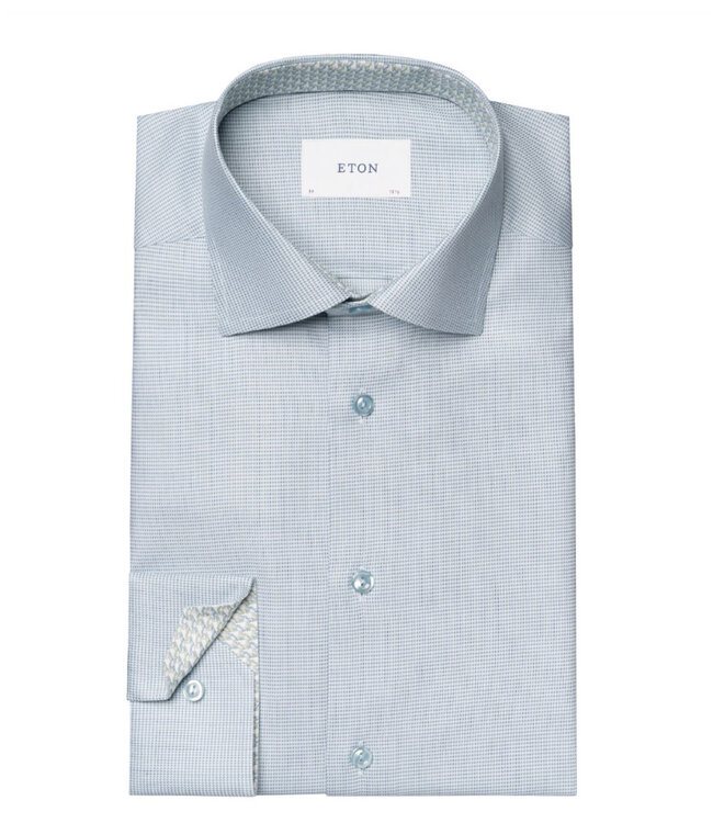 Modern Fit Green Dobby Shirt