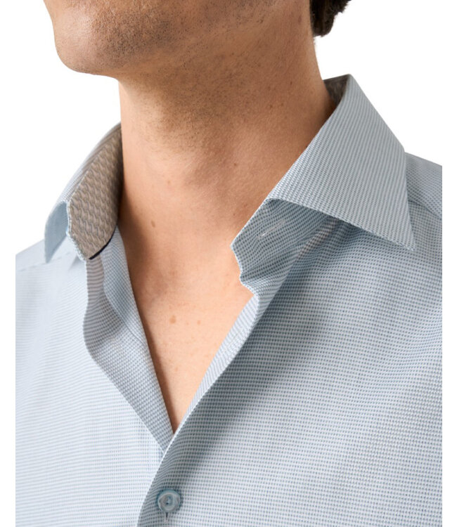 Modern Fit Green Dobby Shirt