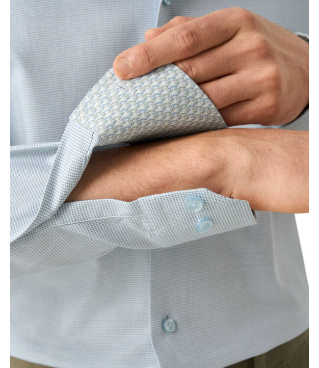 Modern Fit Green Dobby Shirt