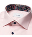 Modern Fit Pink Twill Paisley Trim Shirt