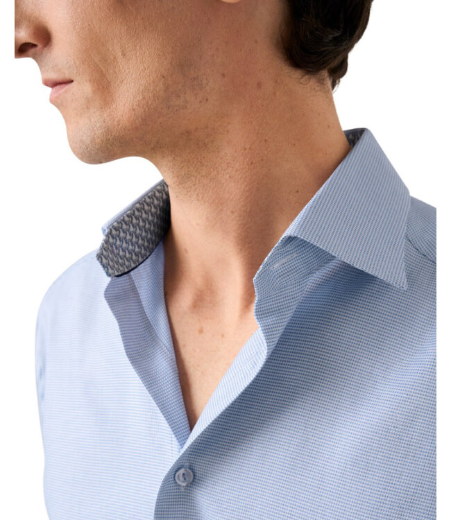 Modern Fit Blue Dobby Shirt