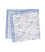 Blue Paisley Linen Pocket Square