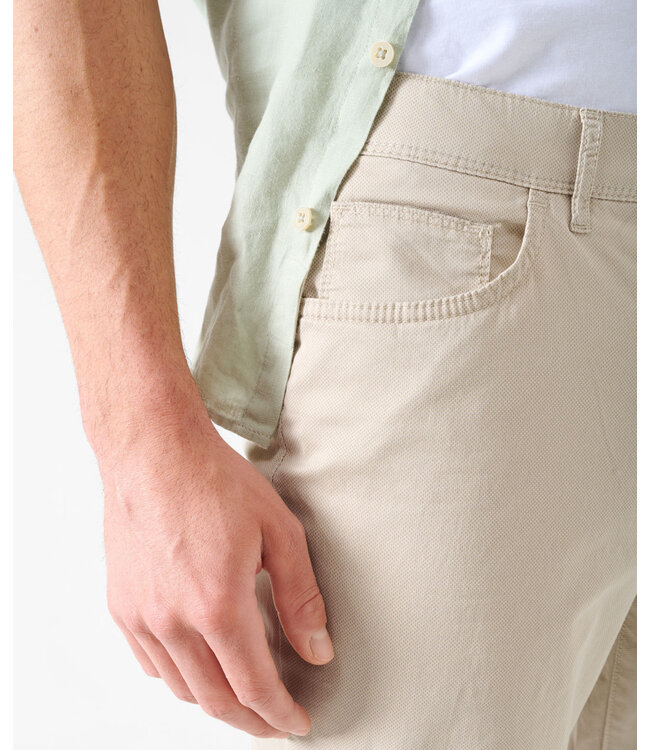 Modern Fit Beige Ultra Light 5 Pocket Pants