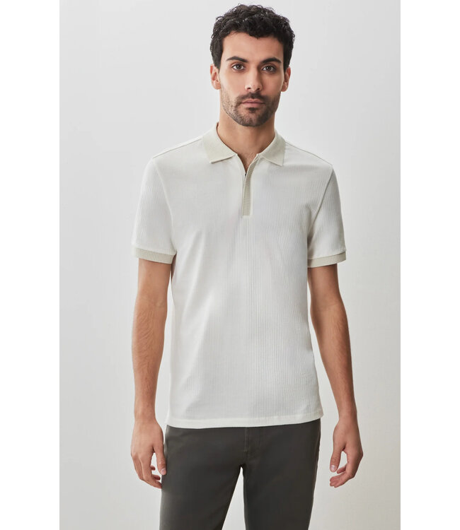 Modern Fit White Whistler Polo