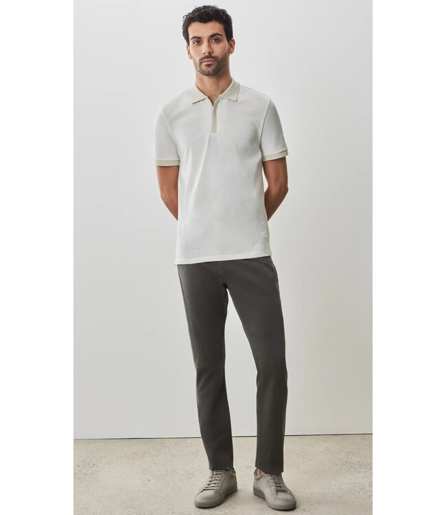 Modern Fit White Whistler Polo