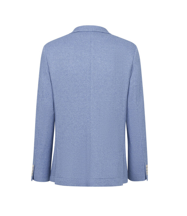 Modern Fit Blue Knit Sport Coat