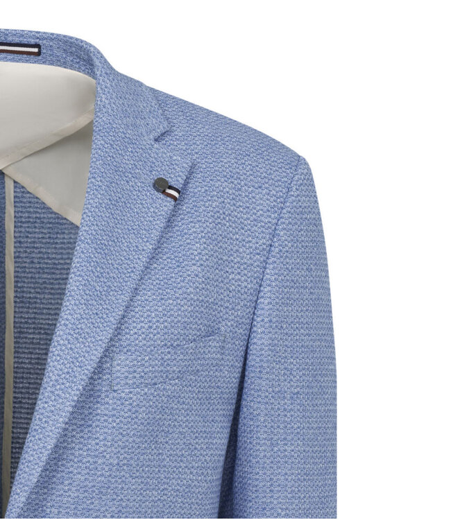 Modern Fit Blue Knit Sport Coat
