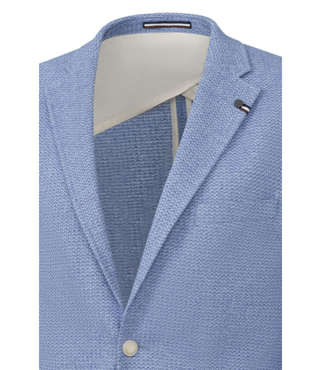 Modern Fit Blue Knit Sport Coat