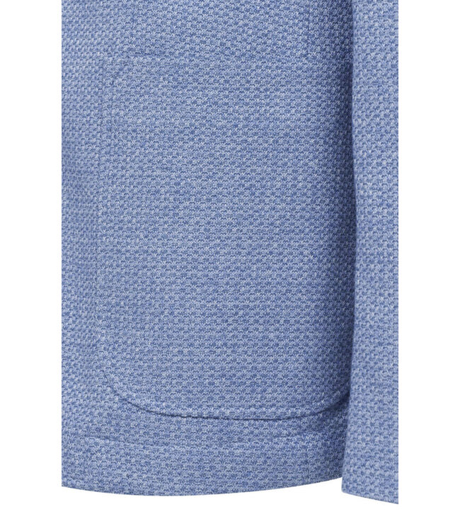 Modern Fit Blue Knit Sport Coat