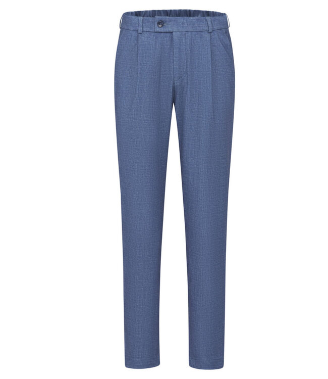 Slim Fit Blue Pleated Pants