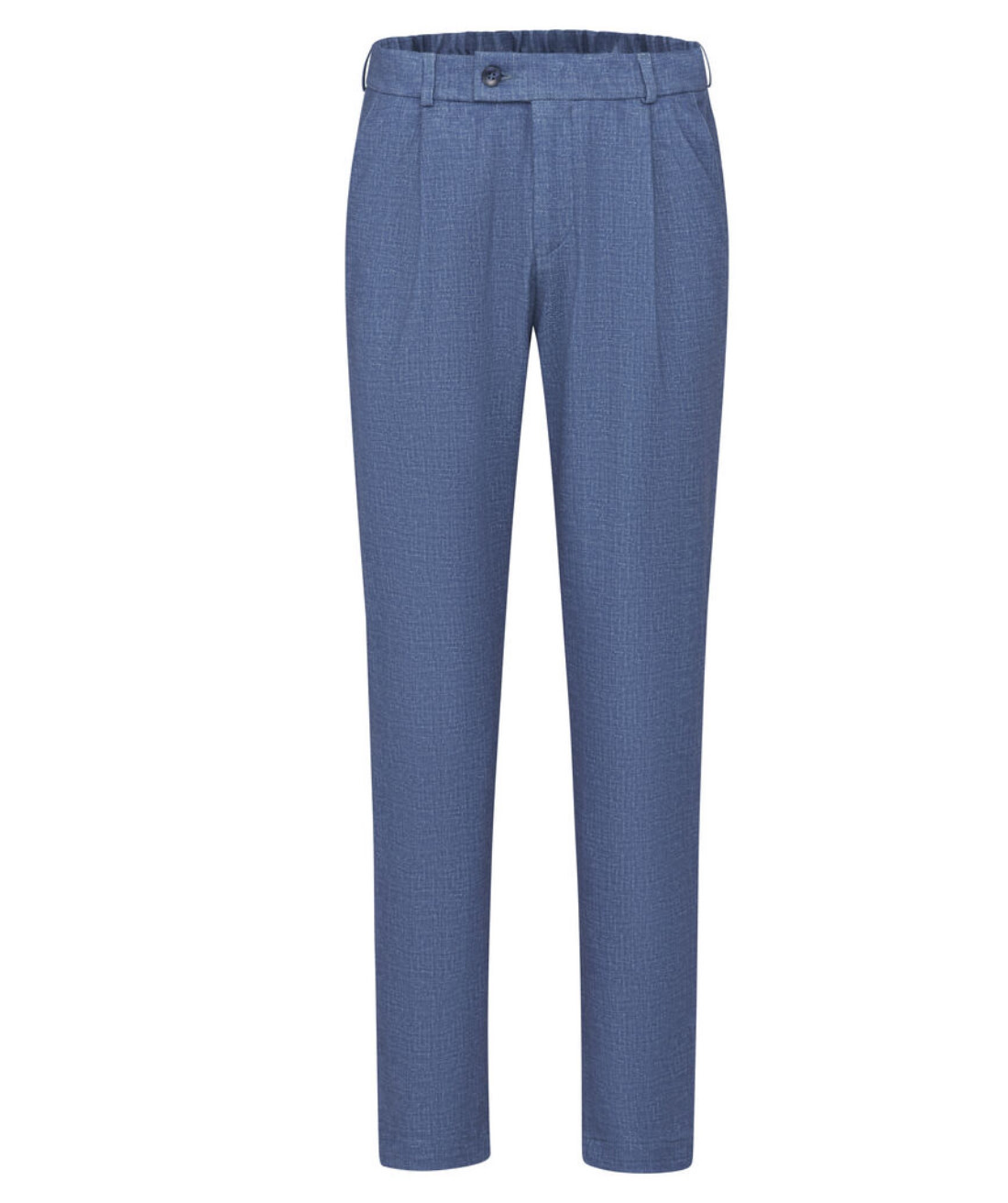 Slim Fit Blue Pleated Pants