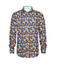 A FISH NAMED FRED Modern Fit Navy Floral Shirt