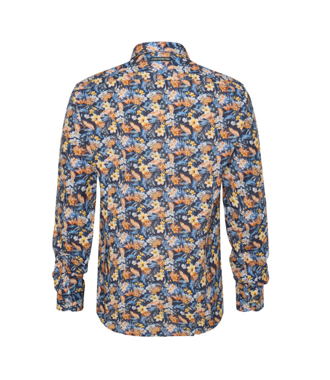 Modern Fit Navy Floral Shirt