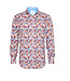 A FISH NAMED FRED Modern Fit White Floral Shirt
