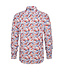 Modern Fit White Floral Shirt