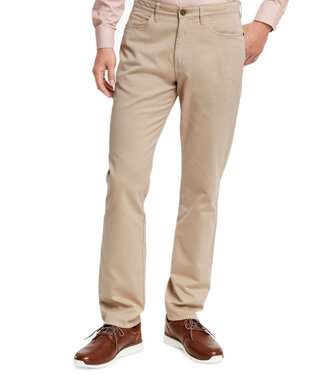 JOHNSTON & MURPHY Classic Fit Khaki 5 Pocket Pants