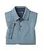 JOHNSTON & MURPHY Blue Fine Striped Polo